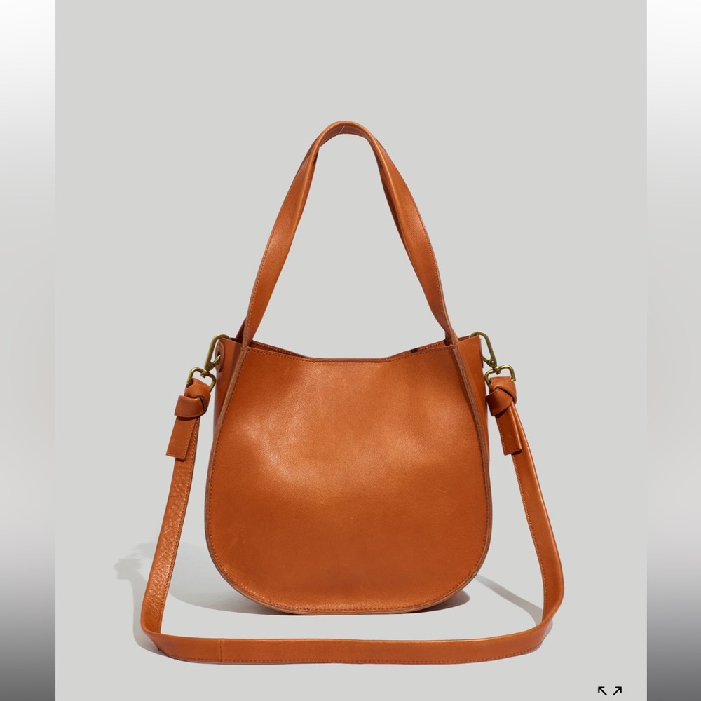 Madewell Sydney Tan Leather Shoulder Bag